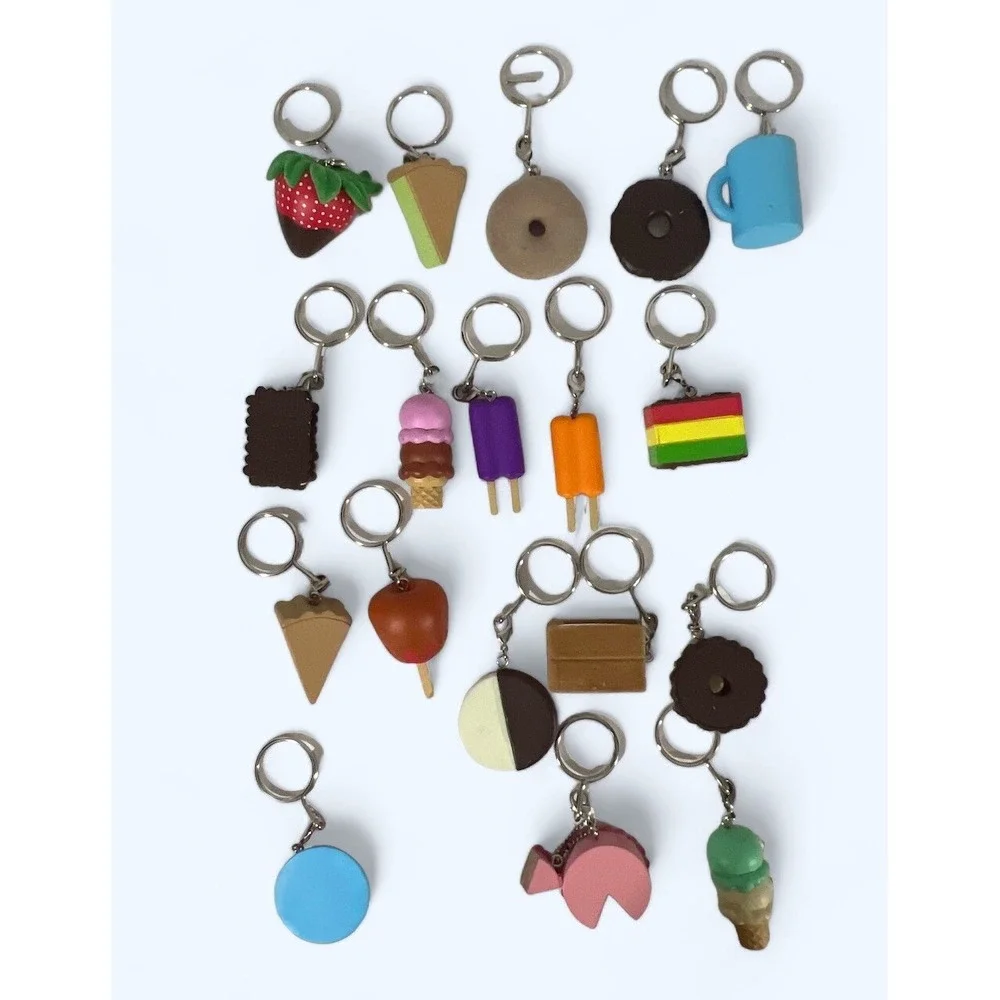 Kidrobot Yummy World Keychains Desserts Lot of 18 Including Cake with Slice